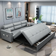 Homary Full Sleeper Convertible Sofa 74" 3 Seater