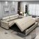 Homary Full Sleeper Convertible Sofa 74" 3 Seater