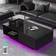 COSVALVE High Gloss with 16 Colors LED Lights Coffee Table 23.6x43.3"