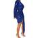 BestGirl Women's Sexy Dress Deep V Neck Long Sleeve Ruched Sparkly Bodycon Club Mini Dresses