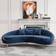 Homary Modern Curved Sofa 82.7" 3 Seater