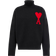 Ami Paris Ami De Coeur Funnel Neck Sweater Unisex - Black/Red