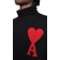 Ami Paris Ami De Coeur Funnel Neck Sweater Unisex - Black/Red