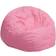 Flash Furniture Oversized Refillable Bean Bag Chair Light Pink Bean Bag