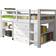 Donco kids Twin Low Loft Bed with Storage 41.2x78"