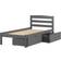 Donco kids Twin Econo Bed with Dual Under Bed Drawer 41.2x78.2"