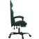 vidaXL Swivel Gaming Chair Black/Green