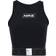 Nike Pro Dri-FIT Cropped Graphic Tank Top Women - Black/Dark Smoke Grey/White