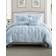 Swift Home Ruched 3D Floral Pintuck Bedspread Blue (228.6x172.7)