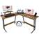 Homall L Shaped Gaming Desk - Classical Brown