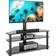 Rfiver Glass TV Stand With Mount