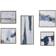 Martha Stewart Blue Drift Framed Art 36.6x16.6" 5