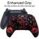 BRHE Xbox One Anti-Slip Controller Skin with 2 Thumb Grips Caps - Red