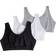 Fruit of the Loom Built Up Tank Style Sports Bra 3-pack