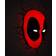 Marvel Deadpool Mask 3D Wandleuchte