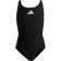 Adidas Girl's Solid Small Logo Swimsuit