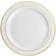 Munfix Disposable Plates Premium Heavy Duty White/Gold 100-pack