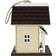 Sunnydaze Cozy Home Birdhouse with Solar Figurine 9.2"