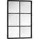 vidaXL 342205 Black/Silver Wall Mirror 15.7x23.6"
