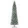 GlitzHome Flocked Pencil Christmas Tree 132"