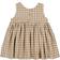 Wheat Pinafore Wrinkle Dress - Golden Dove Check (5200h-467-5094)