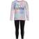 Adidas Girl's Long Sleeve Gradient Swing T-shirt & Tights Set - Pink/Multicolor