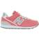 New Balance Kid's 996 Sneakers - Natural Pink/Silver Metallic