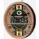 Foco Green Bay Packers Barrel Wall Clock 12"