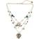 Betsey Johnson Flower Heart Illusion Necklace - Gold/Multicolour