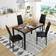 MIERES Dining Table Set for 4 Dining Set 47x11"