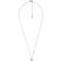 Michael Kors Pear Shaped Halo Necklace - Silver/Blue/Transparent