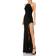 Mac Duggal Beaded Halter Jersey Evening Gown - Black