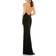 Mac Duggal Beaded Halter Jersey Evening Gown - Black