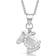 Montana Silversmiths Horsing Around Charm Necklace - Silver/Transparent