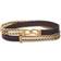 Bulova Double Wrap Bracelet - Gold/Brown