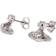 Vivienne Westwood Pina Bas Relief Earrings - Silver/Transparent