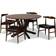 Baxton Studio Berlin Mid Century Dining Set 57" 5