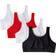 Fruit of the Loom Built Up Tank Style Sports Bra 4-pack