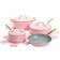 Paris Hilton Iconic Cookware Set with lid 10 Parts