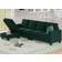 Belffin Sectional Velvet Green Sofa 106.7" 4 Seater