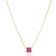 Sif Jakobs Ellera Quadrato Necklace - Gold/Pink