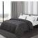 Two-Tone Bedspread White, Black, Silver, Red, Blue, Green, Beige, Brown, Purple (223.5x172.7)