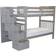 Bedz King Tall Stairway Bunk Bed