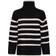 Neo Noir Fanning Stripe Knit Blouse - Black