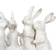Creative Co-Op Bunny Rabbit Quartet Figurine 8.1"