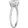 Charles & Colvard Moissanite Cushion Engagement Ring - White Gold/Diamonds