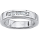 PalmBeach Band Ring - Silver/Transparent