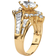 PalmBeach Marquise Engagement Ring - Gold/Transparent