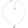 Guess Moon Phases Necklace - Silver/Transparent