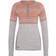 Varg W Blanktjärn Merino Wool Jersey - Winter Grey/Orange/Rose